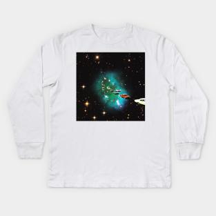 Traffic in the stars Kids Long Sleeve T-Shirt